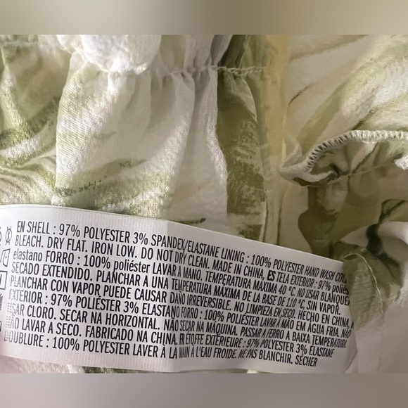 Forever 21 Tropical Hawaiian Print Babydoll Sundress with Tie Straps Size M - Picture 5 of 6